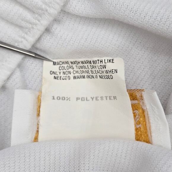 Romans White Stretch Flat Front Active Bottoms Pants Shorts 8 - Picture 7 of 7